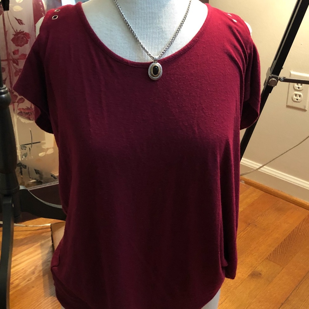 Cute cold shoulder top